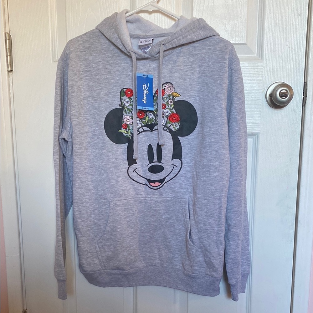 Disney Gray Minnie Mouse Hoodie